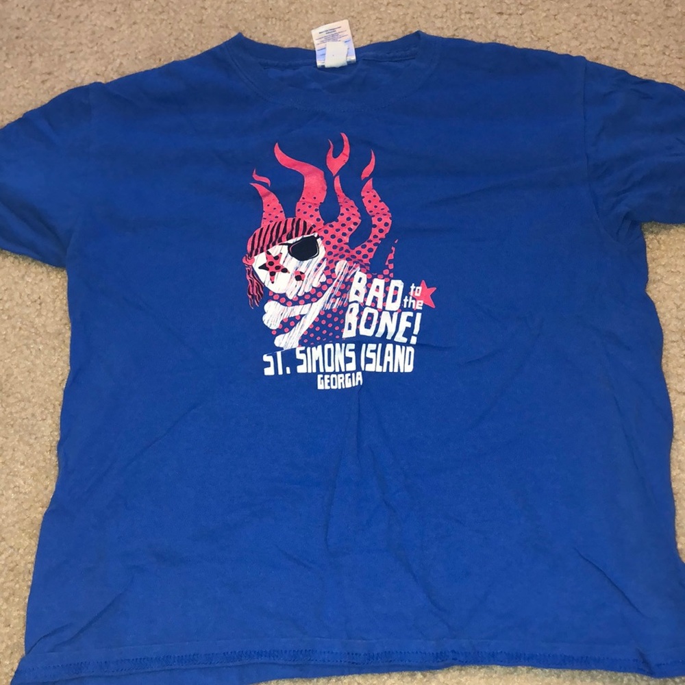 Blue short sleeve shirt